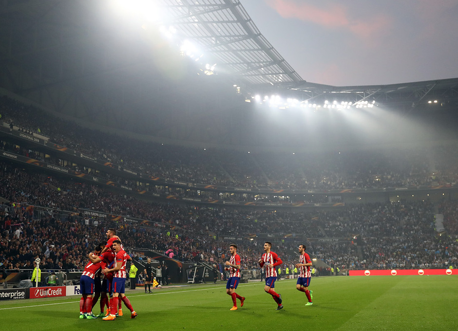 Temporada 17/18 | Final de Lyon de la Europa League | Olympique de Marsella - Atlético de Madrid | Celebración