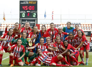 Temp. 17-18 | UD Granadilla Tenerife - Atlético de Madrid Femenino | Semifinal de la Copa de la Reina | Foto de equipo