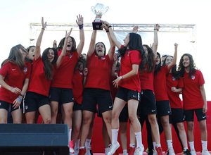 Temp 17/18 | Gala entrega de la Liga Real Federación de Fútbol de Madrid en Matapiñonera | Femenino Juvenil D