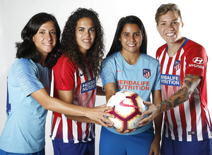 Shooting | Sesión de fotos del Atlético de Madrid Femenino. Dolores Silva, Andrea Falcón, Kenti Robles y Elena Linari