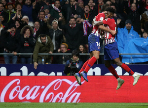 Temp. 18-19 | Atlético de Madrid - Athletic Club | Celebración gol Rodrigo con Thomas