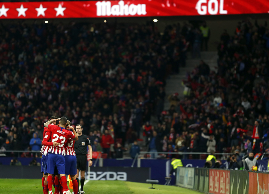Temporada 2018-2019 | Atlético de Madrid - FC Barcelona | celebración gol Costa