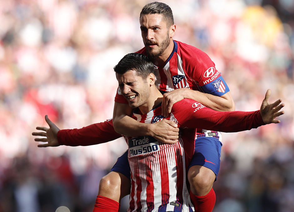 Temporada 18/19 | Atlético de Madrid - Villarreal | Morata y Koke