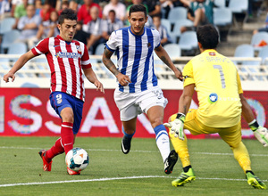 Temporada 2013/2014 Real Sociedad - Atlético de Madrid David Villa en su gol de vaselina