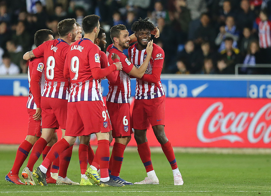 Temporada 18/19 | Alavés - Atlético de Madrid | Thomas celebración