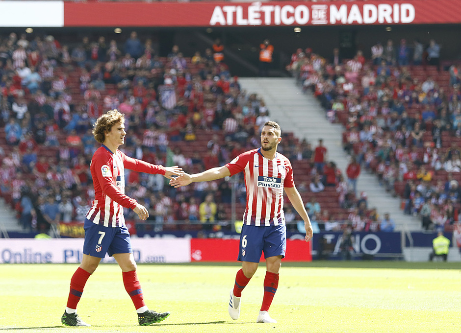 Temporada 18/19 | Atlético de Madrid - Valladolid | Griezmann y Koke
