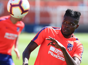 Temporada 18/19. Entrenamiento en la ciudad deportiva Wanda. Thomas durante el entrenamiento.