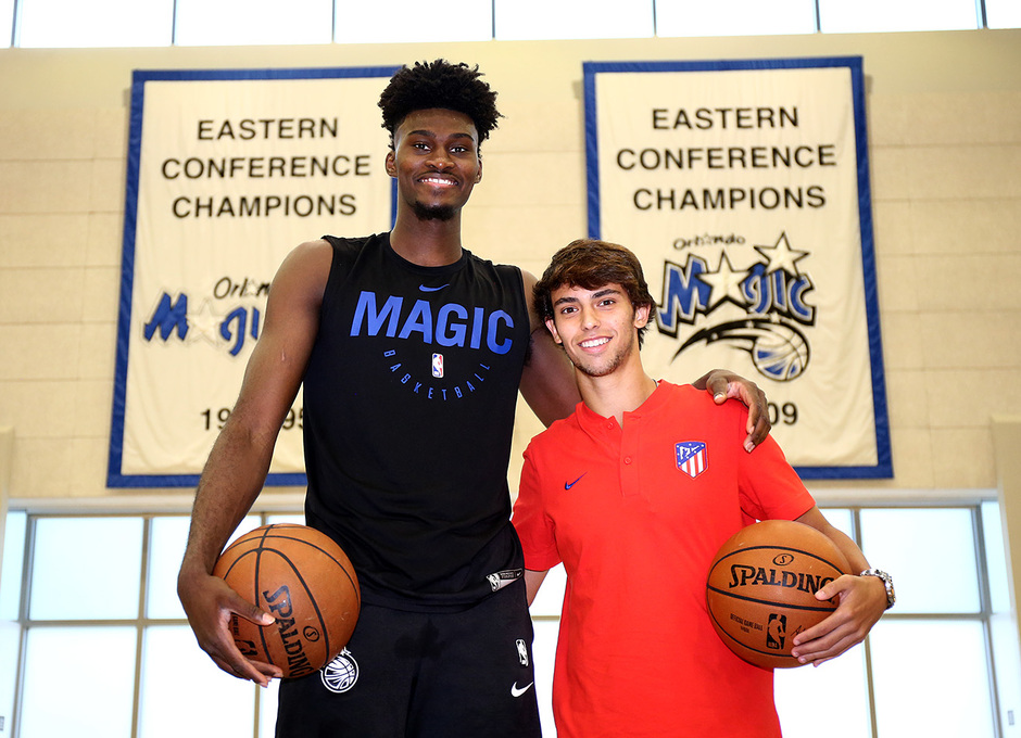 Temp. 2019-2020. Visita Orlando Magic. João e Isaac