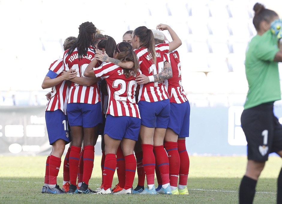 Temp. 19/20. Sporting de Huelva - Atlético de Madrid Femenino. Celebración