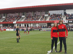 Temp. 19/20. Atlético de Madrid Femenino - Sevilla FC. Centro Deportivo Wanda Alcalá de Henares. Saque de honor.