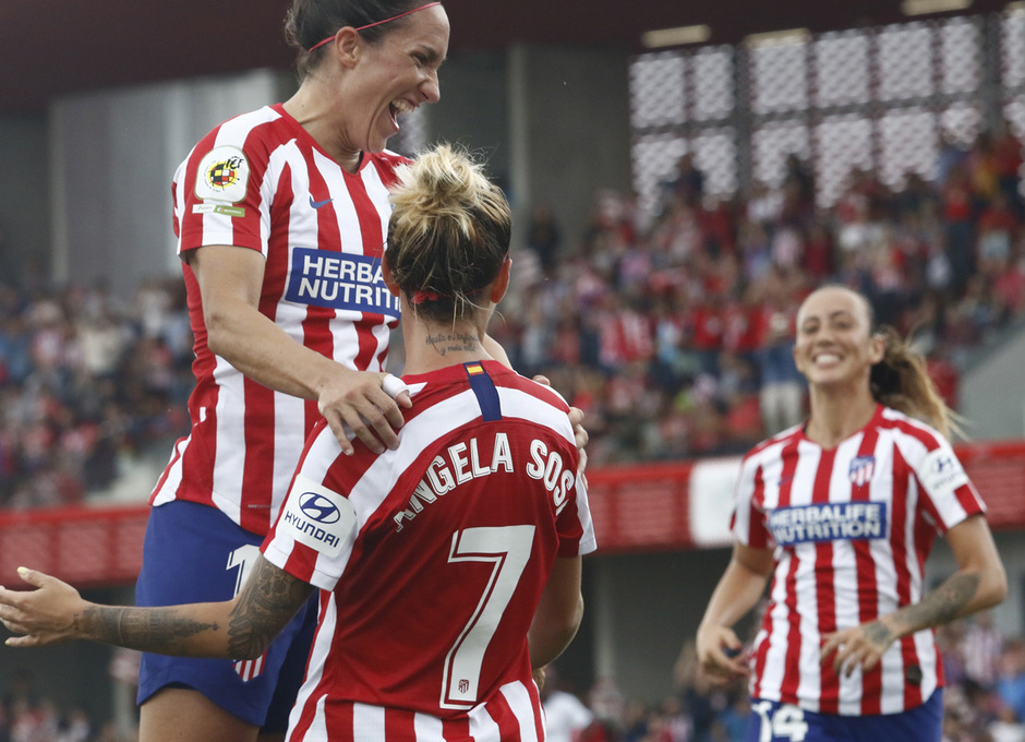 Temp. 19/20. Atlético de Madrid Femenino - Sevilla FC. Centro Deportivo Wanda Alcalá de Henares. Gol Ángela Sosa.