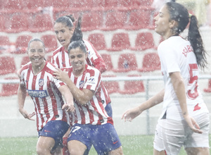 Temp. 19/20. Atlético de Madrid Femenino - Sevilla FC | Celebración Charlyn Corral