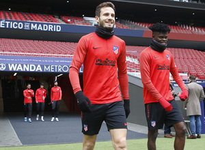 Temporada 19/20 | Entrenamiento en el Wanda Metropolitano | Saúl y Thomas