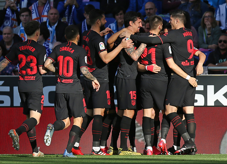 Temporada 19/20 | Espanyol - Atlético de Madrid | Piña celebración 1