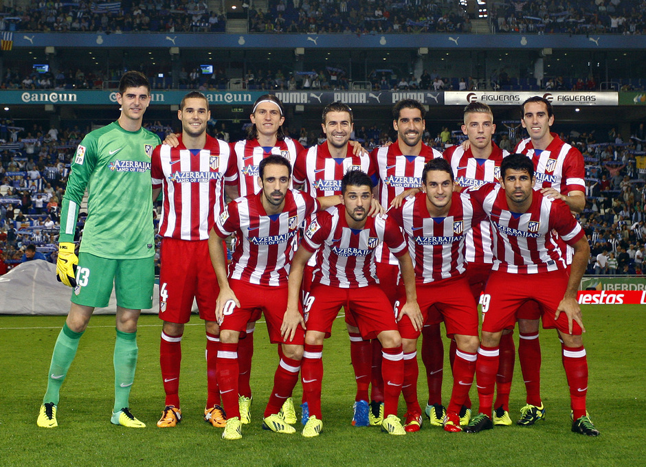Los once jugadores que salieron de inicio en el partido ante el Espanyol