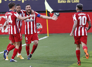 Temp. 20-21 | Cádiz - Atlético de Madrid | Koke celebración