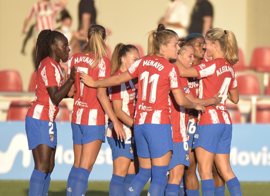 Temp. 21-22 | Atlético de Madrid Femenino - AS Roma | Celebración gol Amanda Sampedro
