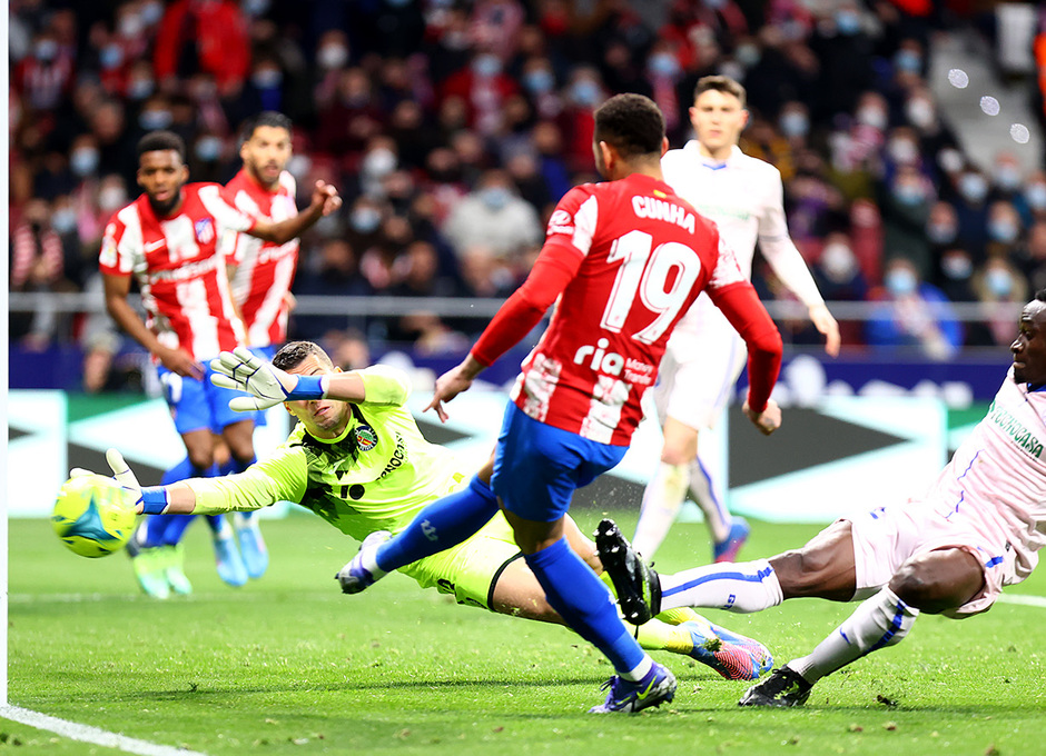 Temp. 21-22 | LaLiga Jornada 24 | Atlético de Madrid - Getafe | Cunha gol