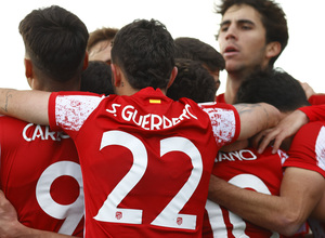 Temp. 21-22 | Paracuellos Antamira - Atlético de Madrid B | Celebración Giuliano