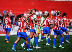 Temp. 21-22 | Atlético de Madrid Femenino - Athletic Club | Celebración de Santos