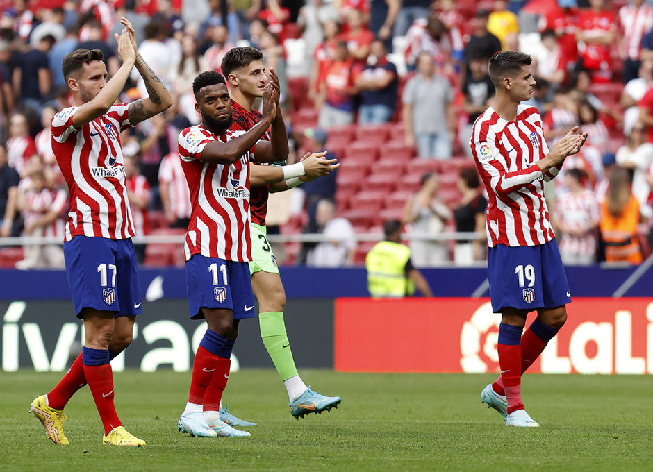 Temp 22-23 | Atlético de Madrid - Girona FC | Saúl, Lemar, Gomis y Morata aplauso