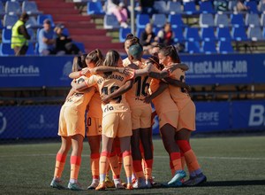 Temp. 22-23 | Granadilla Tenerife - Atlético de Madrid Femenino | Gol piña celebración