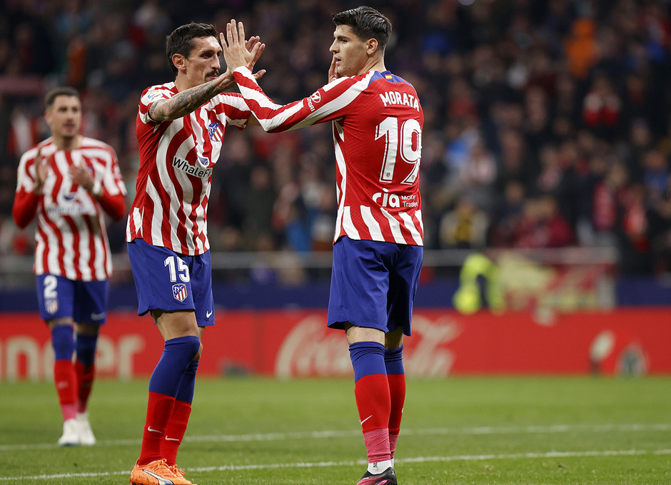 Temp. 22-23 | Atlético de Madrid - Sevilla | Morata y Savic celebración