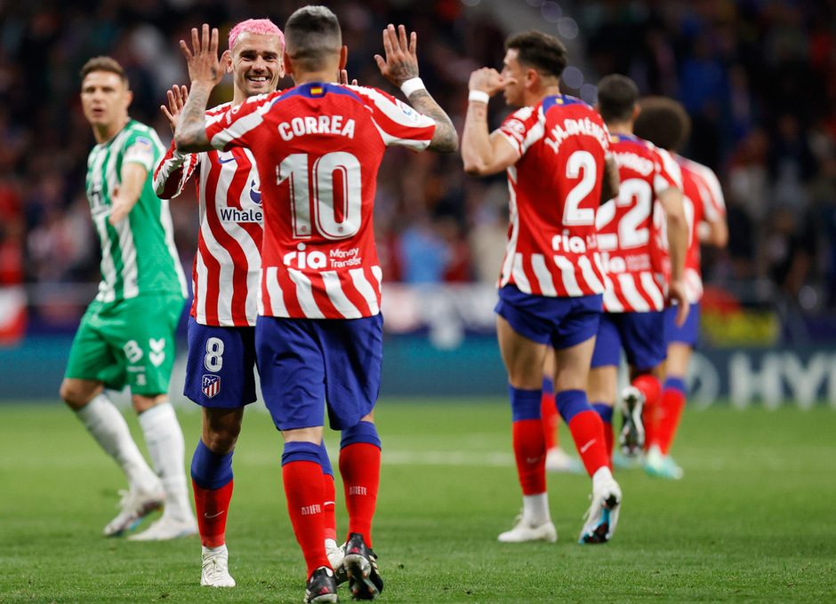 Temp. 22-23 | Atlético de Madrid - Betis | Celebración gol Correa