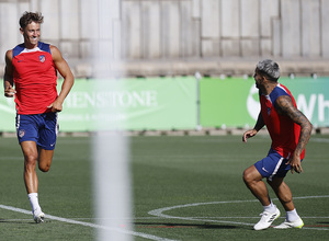 Temporada 23/24 Entrenamiento 20/07/2023 Llorente y Correa