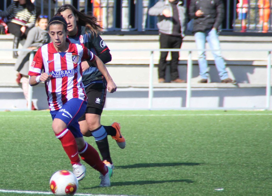 Temporada 2013-2014. Nagore durante el partido ante el Granada