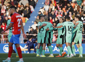 Temp. 23-24 |  Lugo - Atlético de Madrid | Celebración piña 