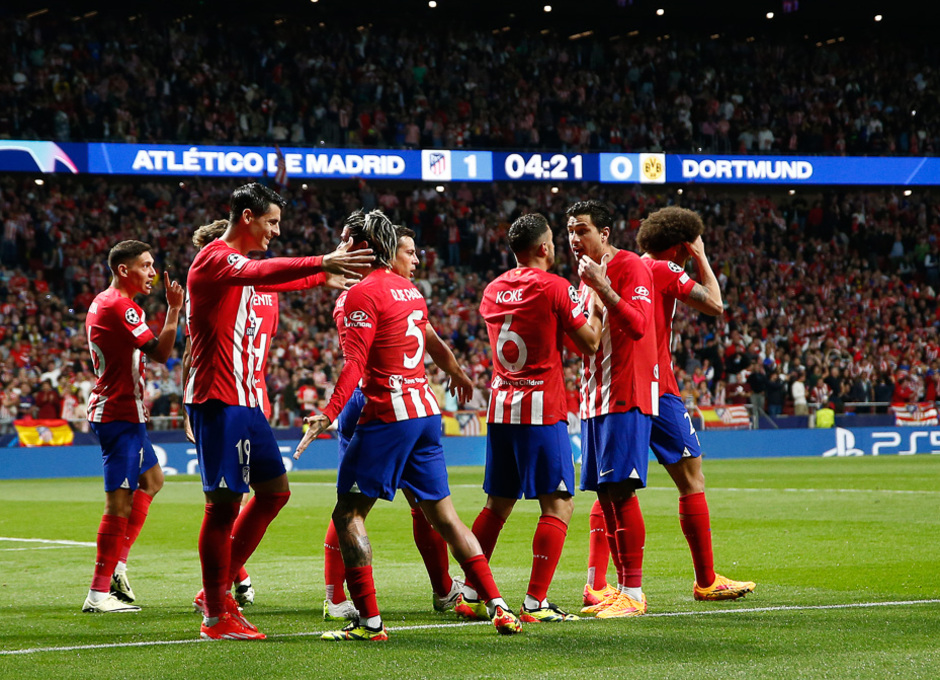 Temp. 23-24 | Atlético de Madrid - Borussia Dortmund | De Paul celebración