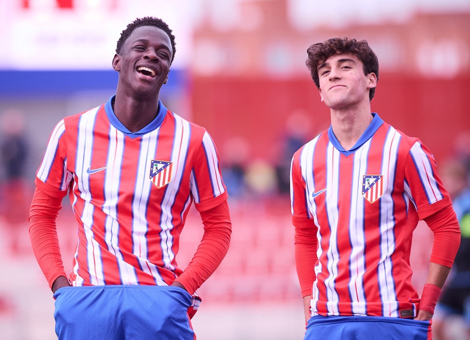 Temp. 24-25 | Atlético de Madrid Juvenil A - Slovan Bratislava | Youth League | Celebración Omar