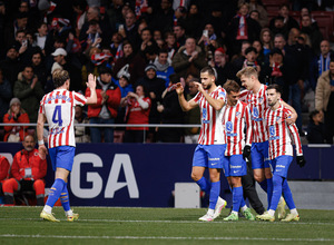 Temp. 2025/26 | Atlético de Madrid-Oviedo | Piña celebración 2