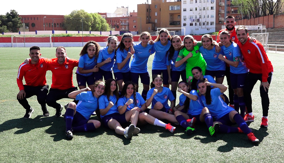 ¡El Atlético de Madrid Femenino Juvenil B se proclama campeón liguero!