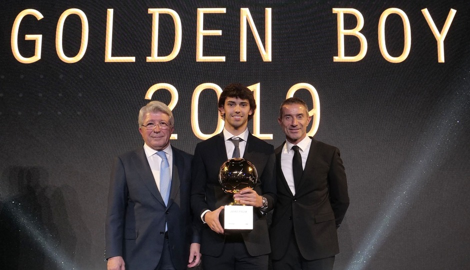 Club Atletico De Madrid Web Oficial Joao Felix Receives Golden Boy Award