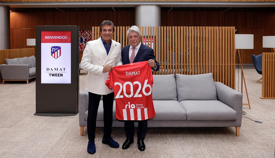 Damat Tween se convierte en el patrocinador oficial de moda del Atlético de Madrid