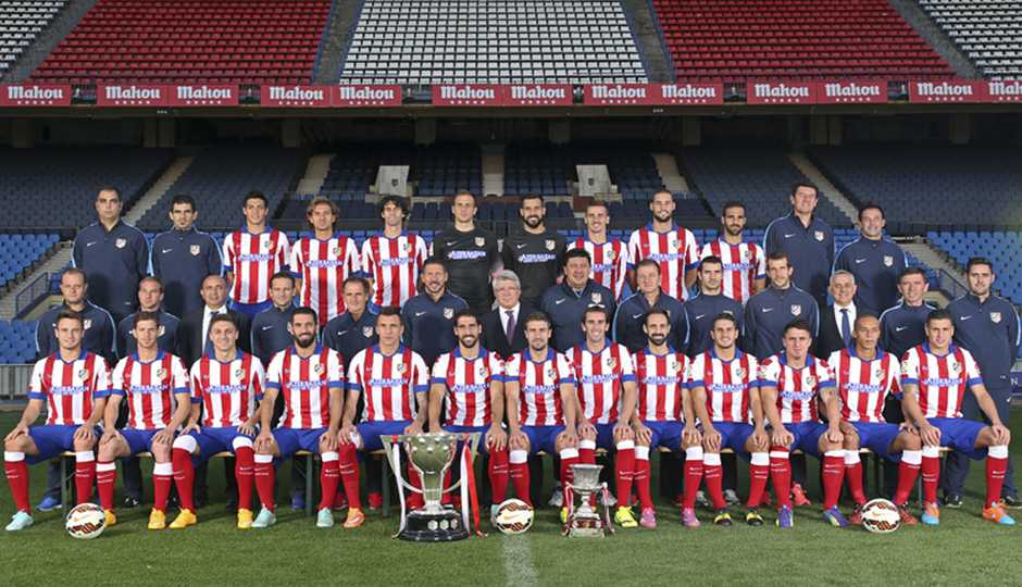 Atlético's official 2014-15 photo 