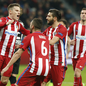 Temp. 16/17 | Bayer Leverkusen - Atl&eacute;tico de Madrid | Celebraci&oacute;n