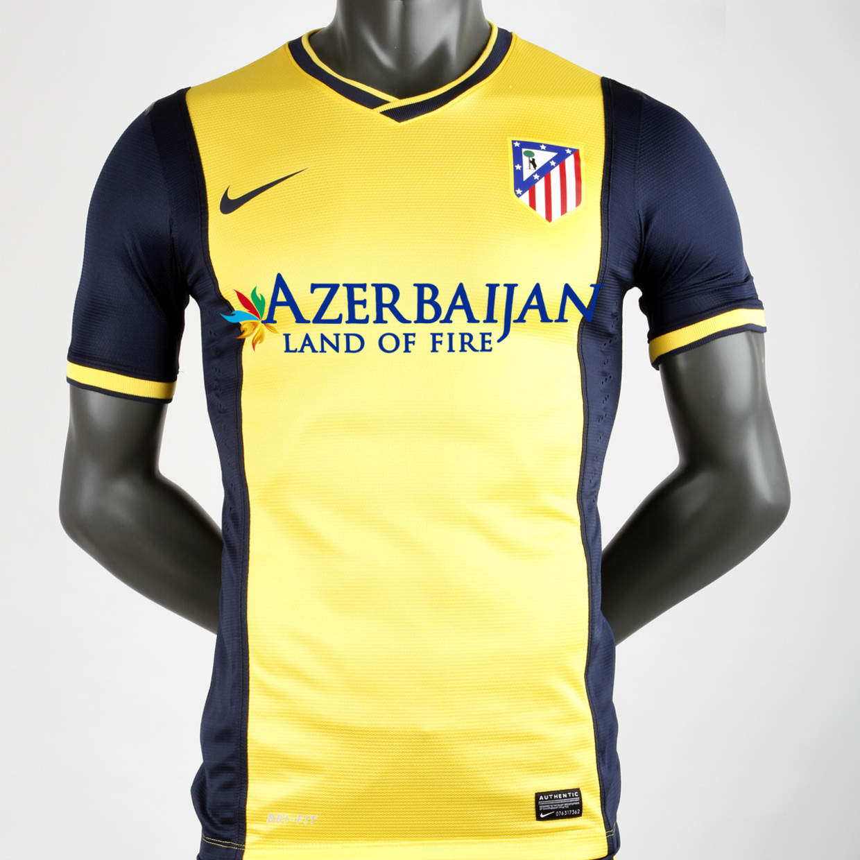 Venta Camiseta Atletico De Madrid Negra Y Amarilla En Stock