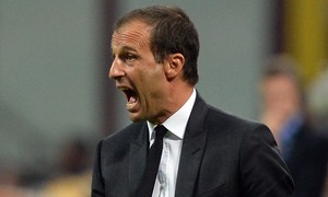 Imágenes Juventus de Turín. Grupo A Champions League. Allegri, entrenador de la Juventus.