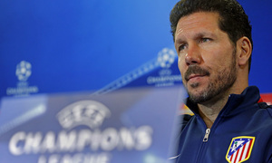 temporada 15/16. Rueda de prensa de Simeone y Gabi en el estadio Vicente Calderón. Previa de Champions Galatasaray