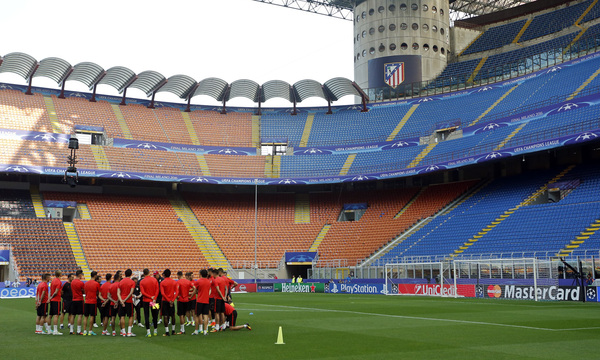 Club Atlético de Madrid - Last trial at San Siro