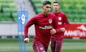 Velázquez durante un entrenamiento en Melbourne