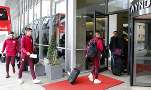 La expedición del Atlético ya está en Salzburgo para jugar los octavos de final de la Youth League