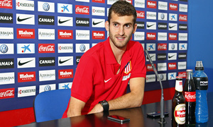 Leo Baptistao, en la sala de Prensa de la Ciudad Deportiva antes de atender a los medios de comunicación