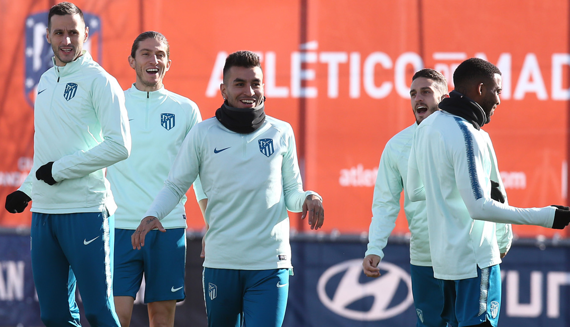 Imagen del entrenamiento (Foto: Atlético de Madrid)