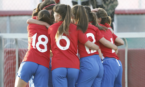 Temp 2018-2019 | Atlético de Madrid Femenino Juvenil A | Piña celebración