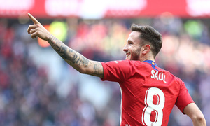 Temporada 18/19 | Atlético de Madrid - Getafe | Saúl celebración