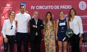 Presentación IV edición del Circuito de Pádel Fundación Atlético de Madrid | Adán y Adelardo